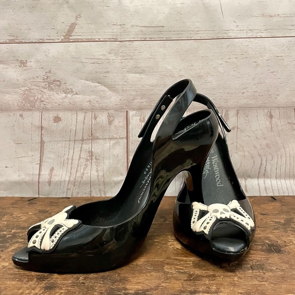 Vivienne Westwood Shoes - Vivienne Westwood + Melissa "Lady Dragon" Skull/Crossbone Heels